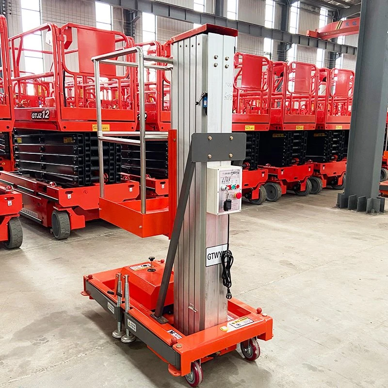 Lift electric cu un singur catarg din aliaj de aluminiu