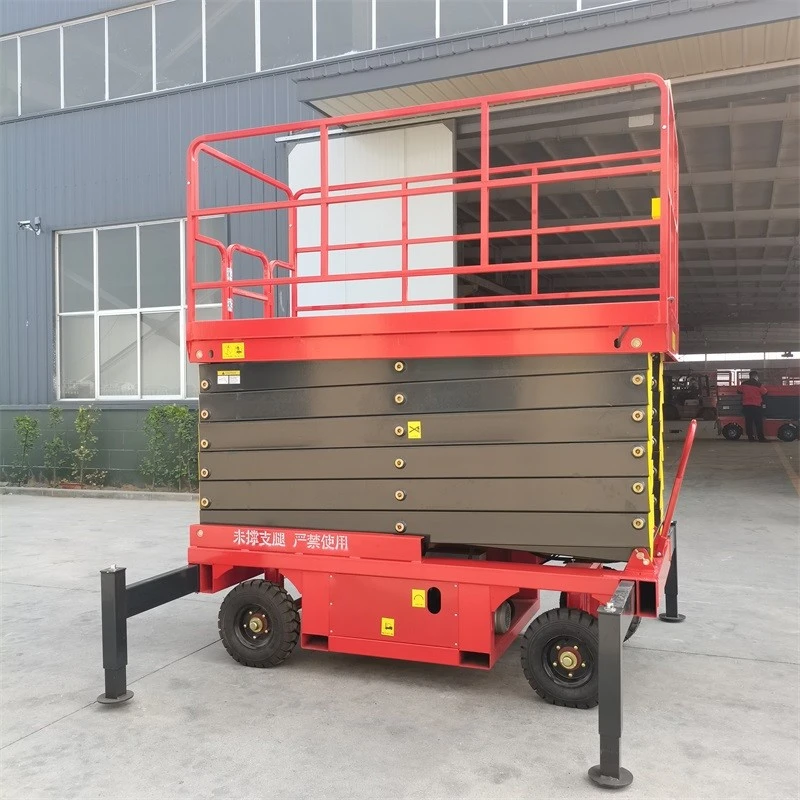 Towable Scissor Lift With Outriggers suppliers