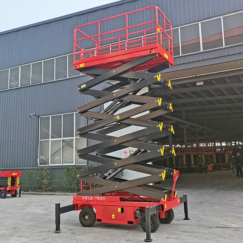 Towable Scissor Lift With Outriggers high quality